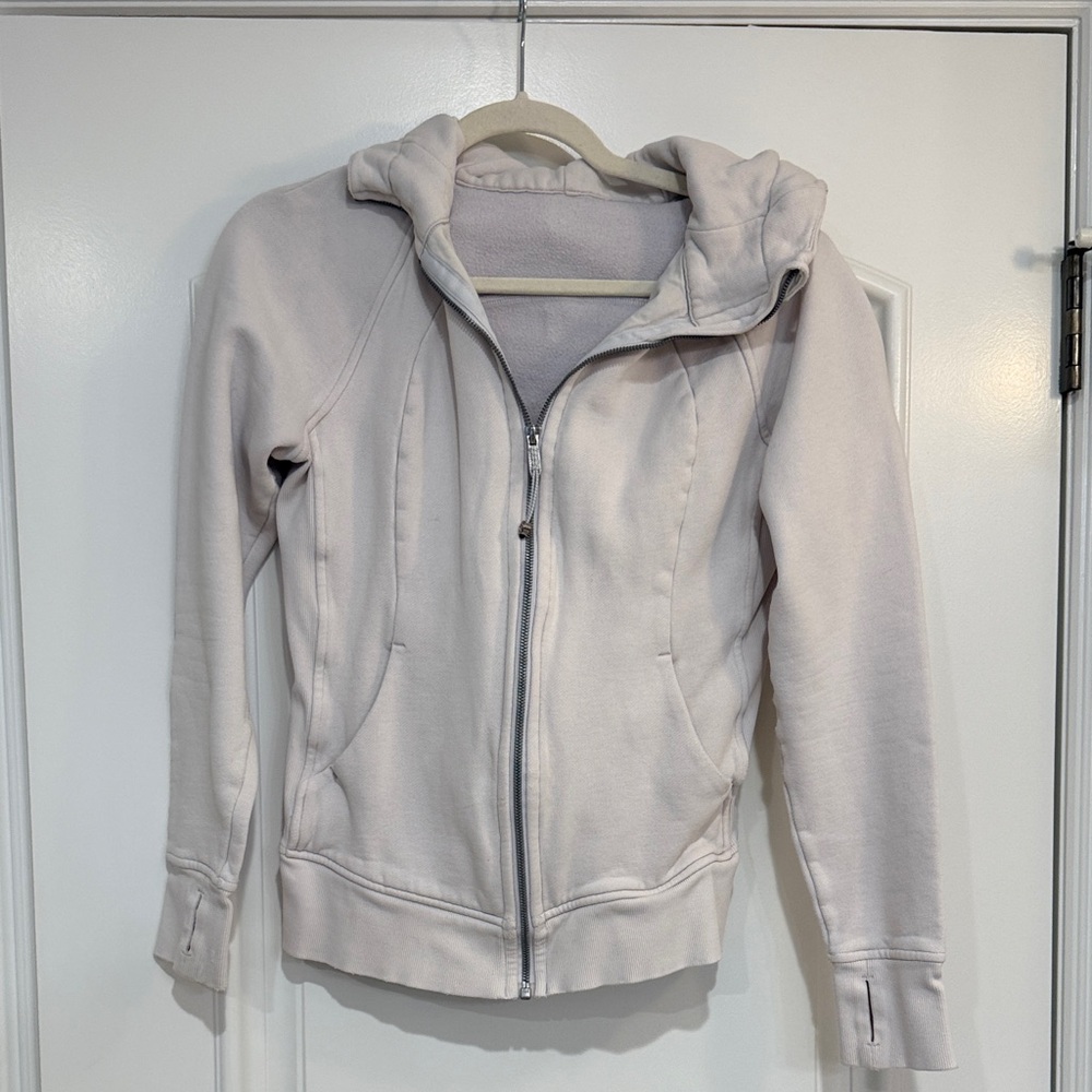 Off-white Lululemon Zip-Up Hoodie